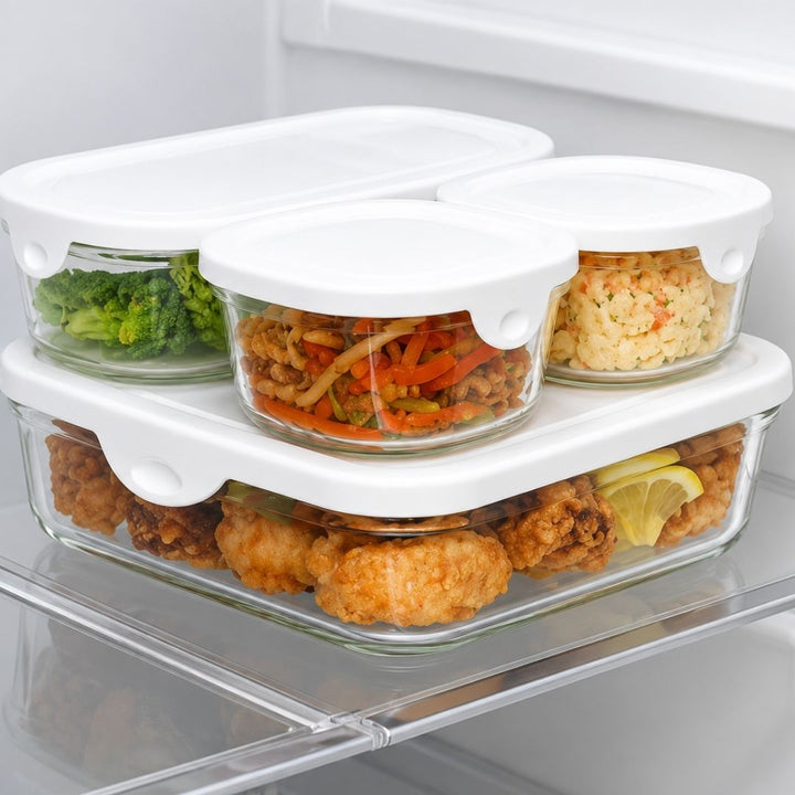 Glass Container Set - 4 Pc