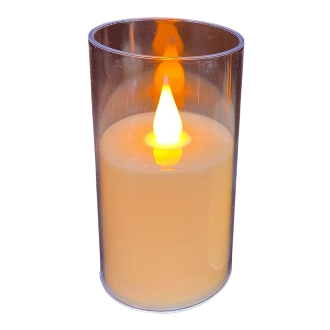Acrylic Glass LED Candle - 10 cm