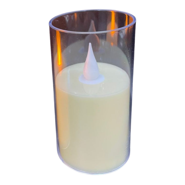 Acrylic Glass LED Candle - 10 cm