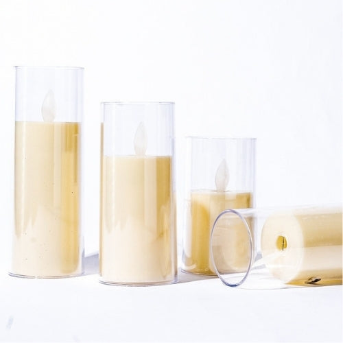 Acrylic Glass LED Candle - 10 cm