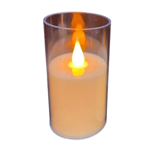 Acrylic Glass LED Candle - 10 cm