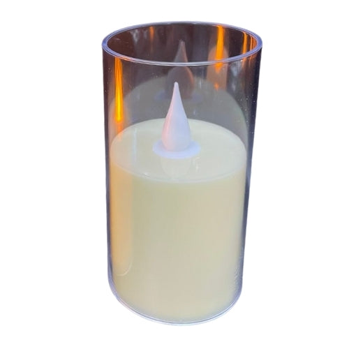 Acrylic Glass LED Candle - 10 cm