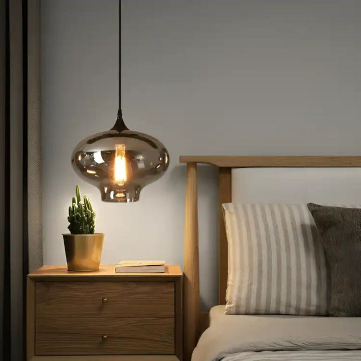 Pendant Light - Anaar Smoked Glass