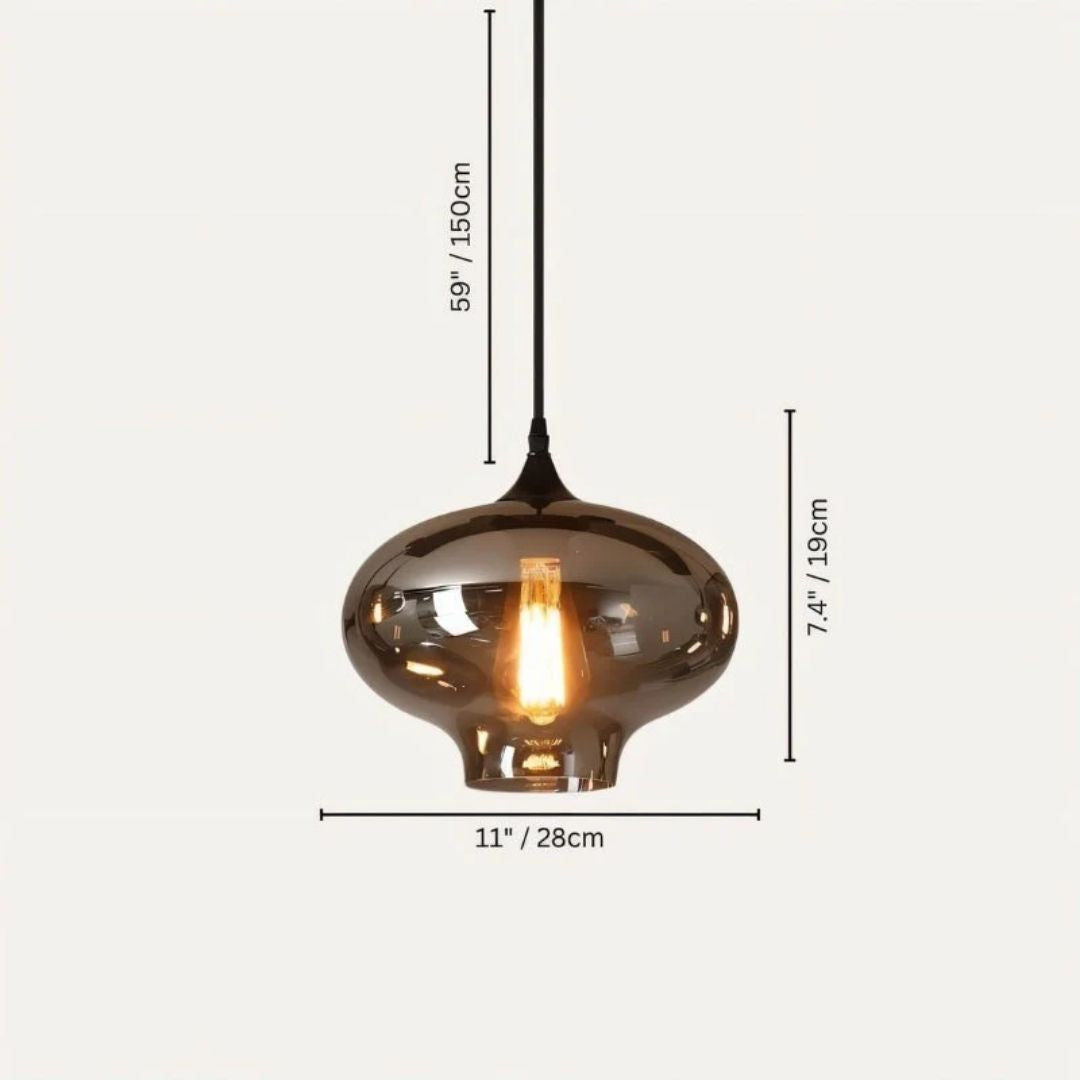 Pendant Light - Anaar Smoked Glass