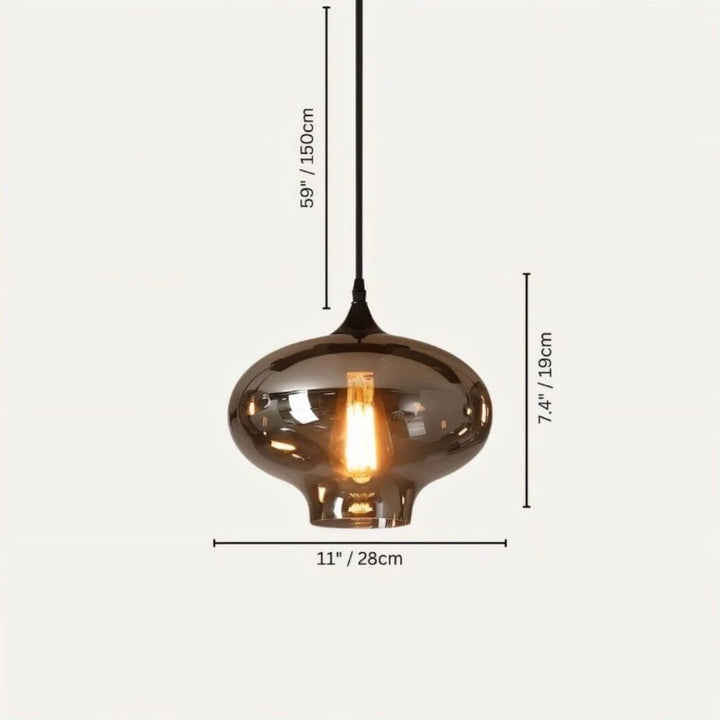 Pendant Light - Anaar Smoked Glass