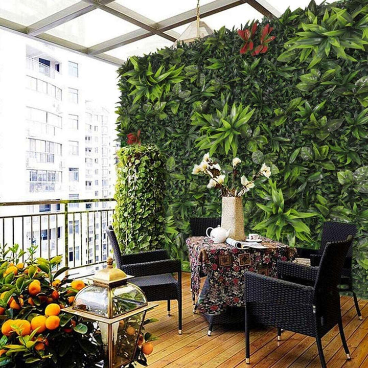 Artificial Green Wall Panel with Shrub 40cm x 60cm