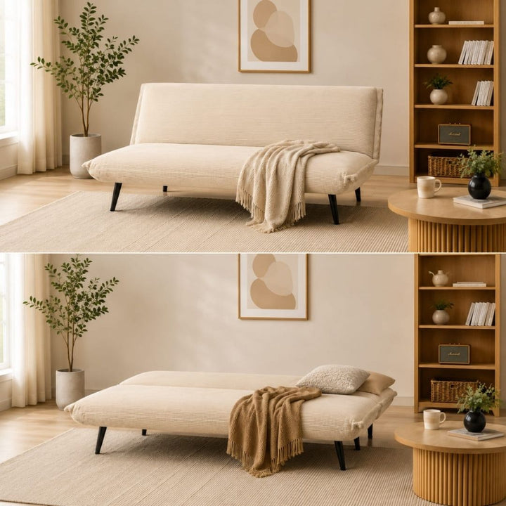 Sofa Bed - Convertible Corduroy - 183cm