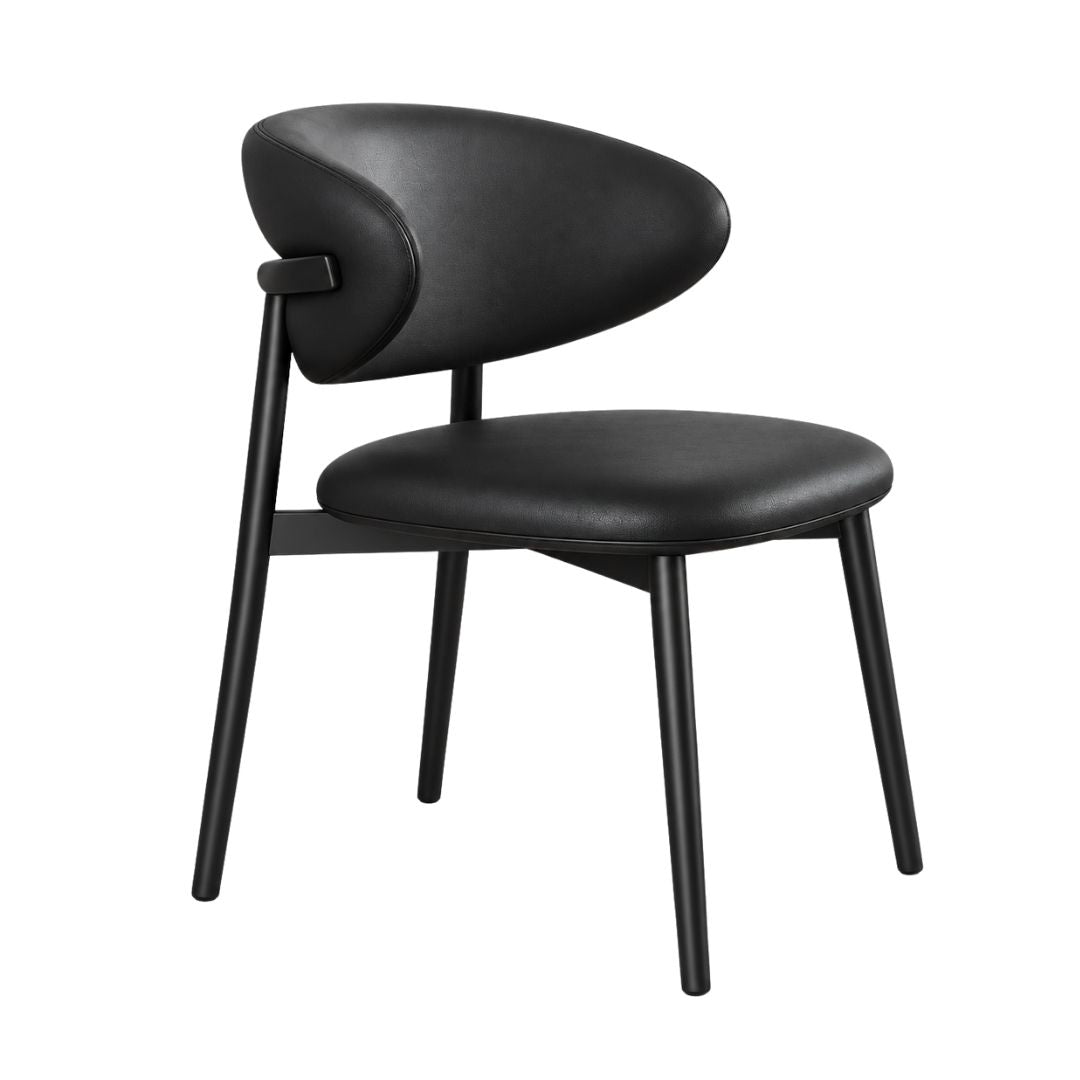 Dining Chair - Black Nova Upholstered