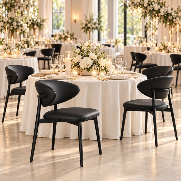 Dining Chair - Black Nova Upholstered