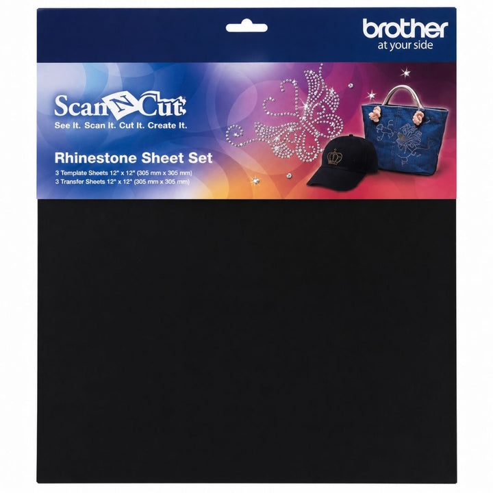 Brother ScanNCut - Rhinestone Template & Transfer Sheet Set – 12" × 12"