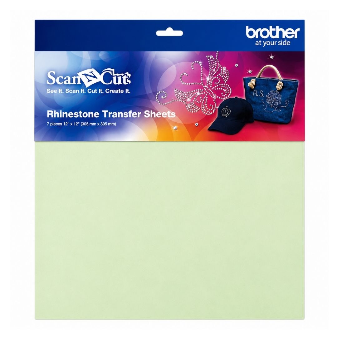 Brother ScanNCut - Rhinestone Transfer Sheets – 12" × 12" – 7 Pack