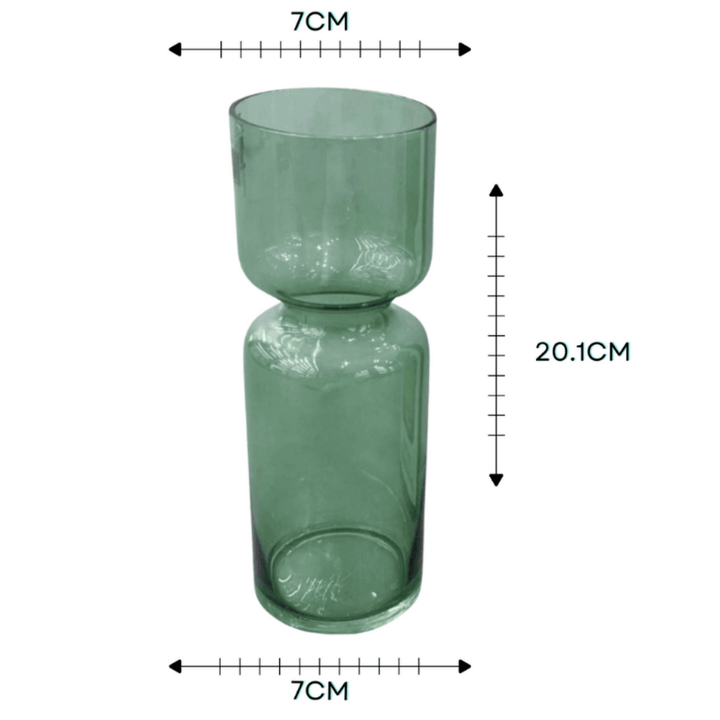 Flower Vase - Stylish Green 20cm