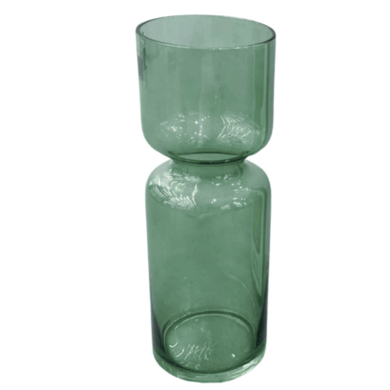 Flower Vase - Stylish Green 20cm