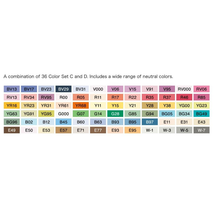 Copic - Ciao Marker Set - 72 Pc