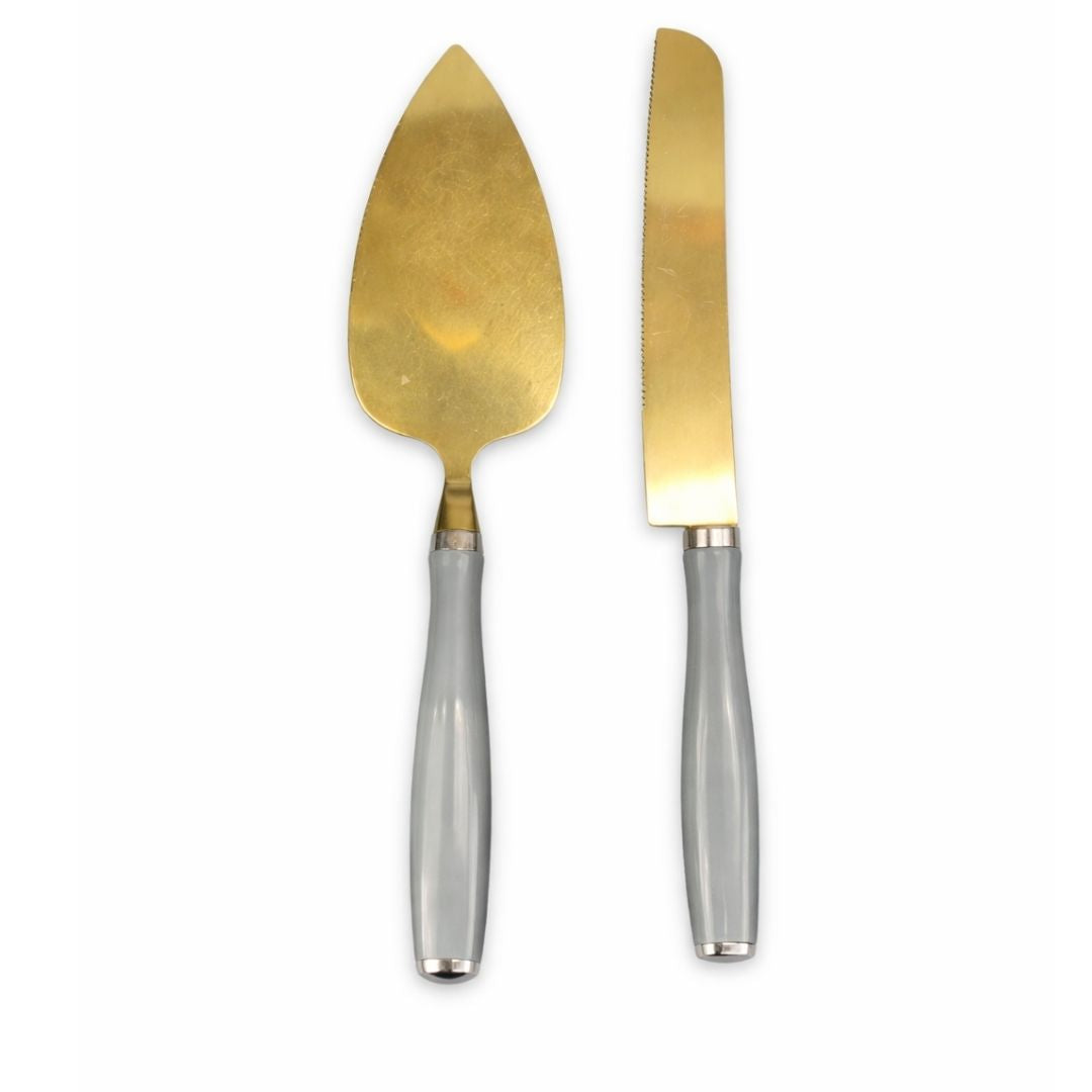 Cake Knife and Server Set - 2pcs