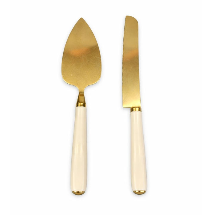 Cake Knife and Server Set - 2pcs