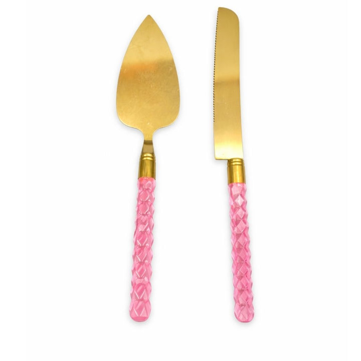 Cake Knife and Server Set - 2pcs