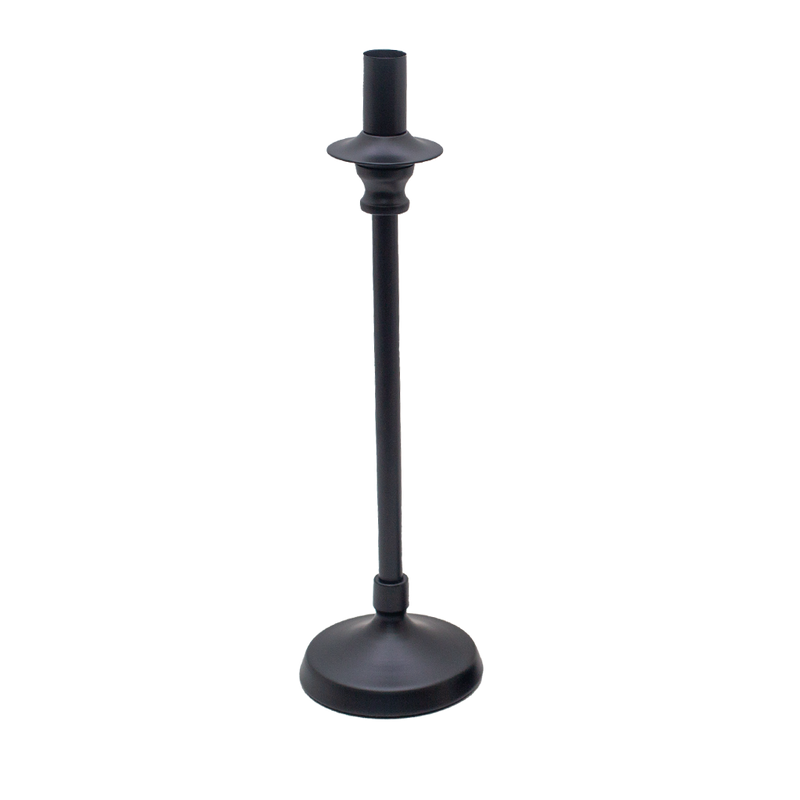 Candle Stands - Pillar black candle holder