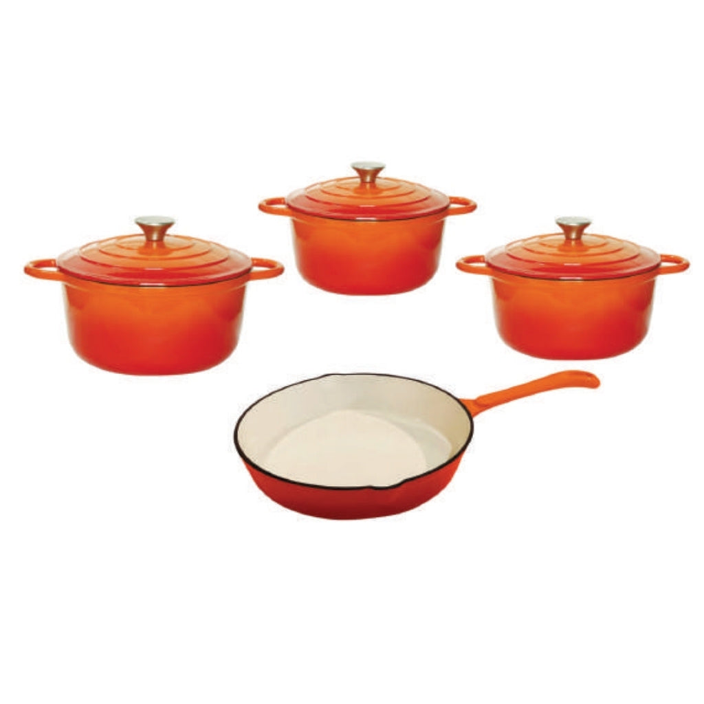 Cast Iron Pot Set - 7pc Continental