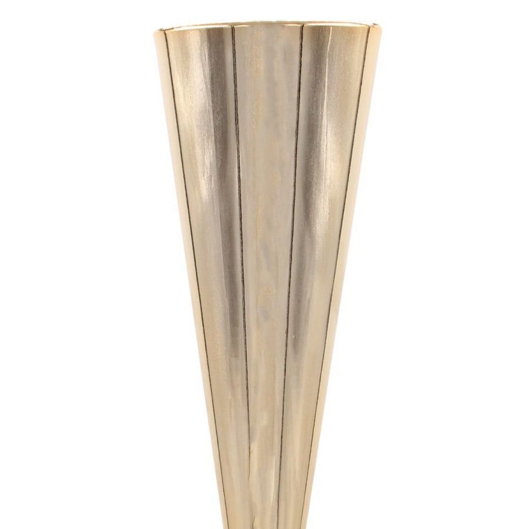 Centerpiece Stand - Gold Metal with Crystal Flower