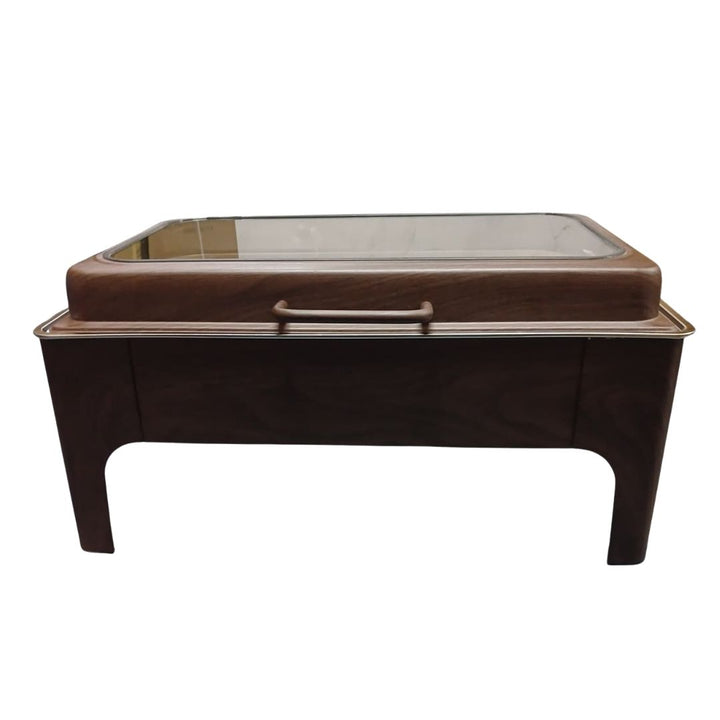 Chafing Dish - Flat Top Wood Look Brown