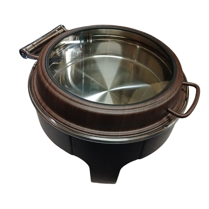 Chafing Dish - Flat Top Wood Look Brown