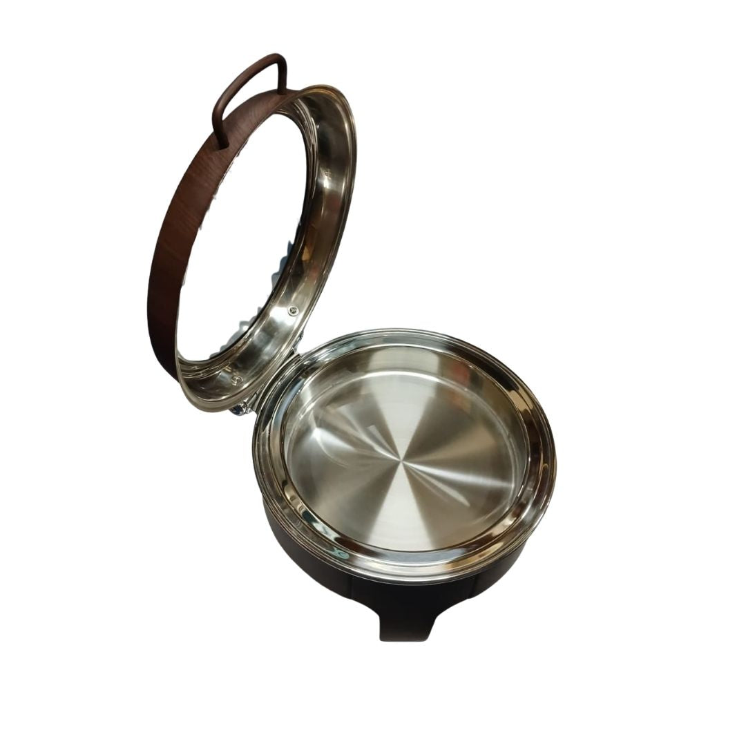 Chafing Dish - Flat Top Wood Look Brown