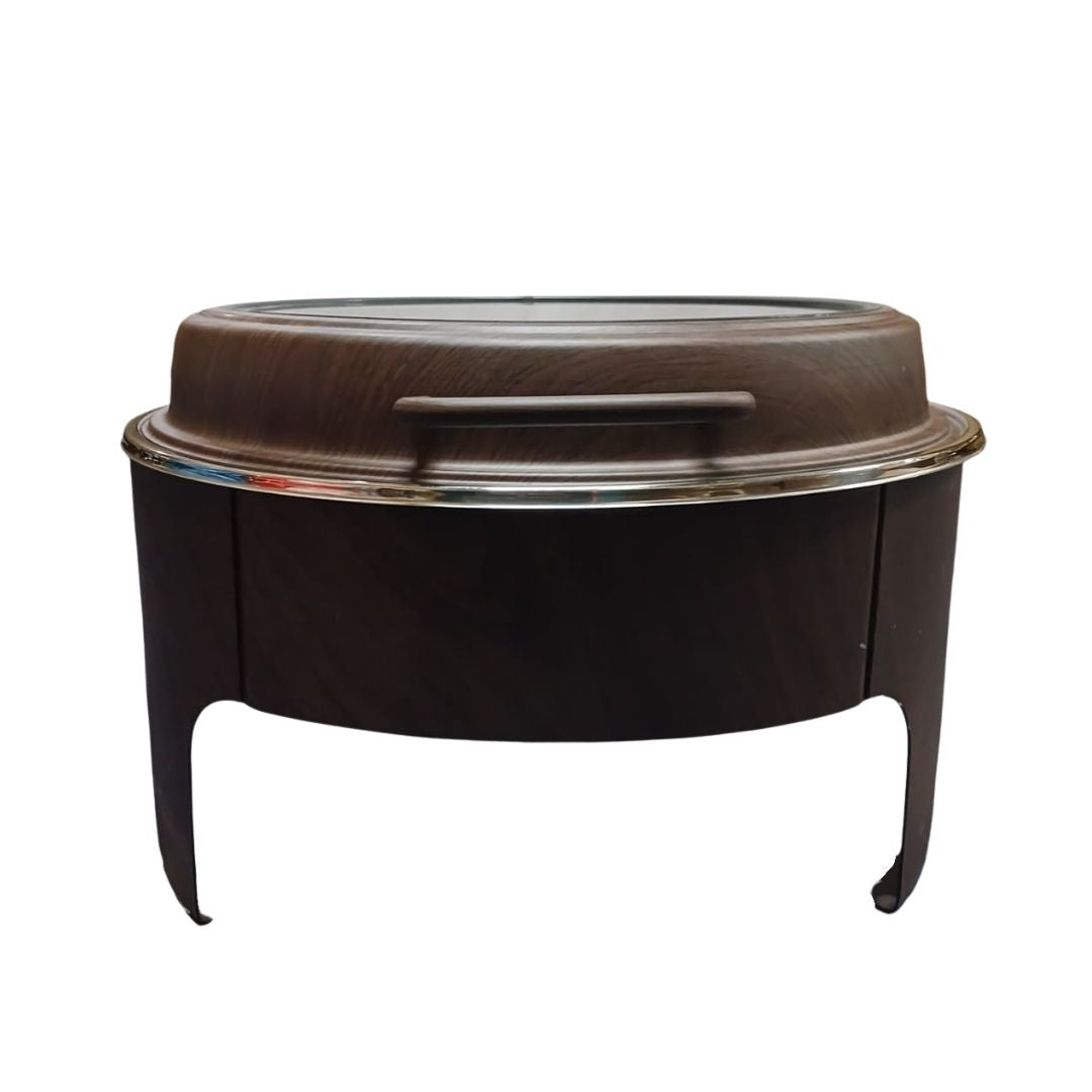 Chafing Dish - Flat Top Wood Look Brown