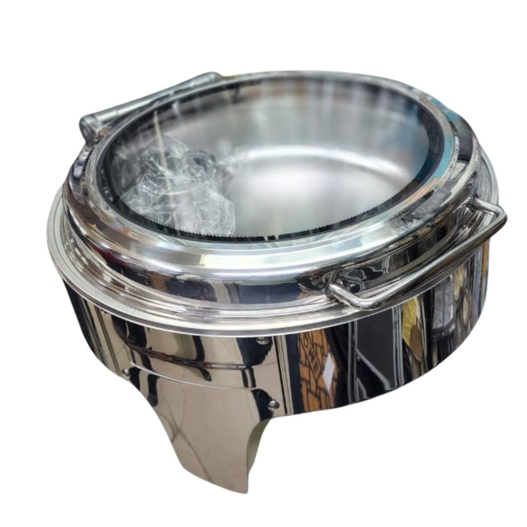 Chafing Dish - Flat Top with Large Window Silver