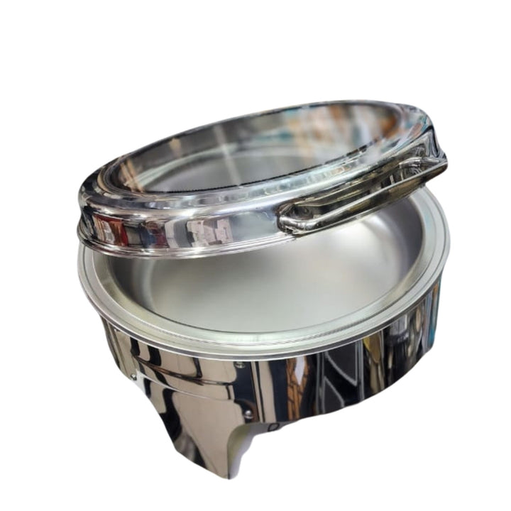 Chafing Dish - Flat Top with Large Window Silver