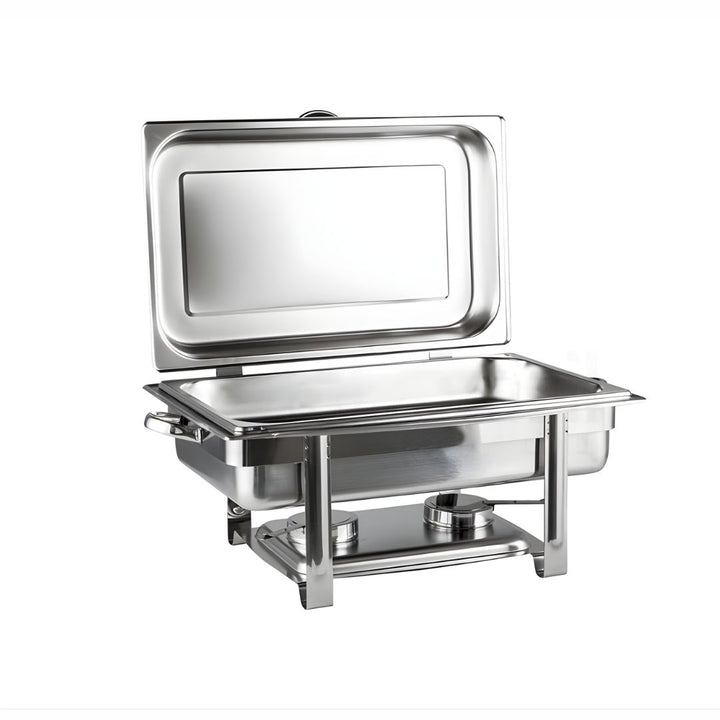 Chafing Dish - Rectangle Lid Top Silver