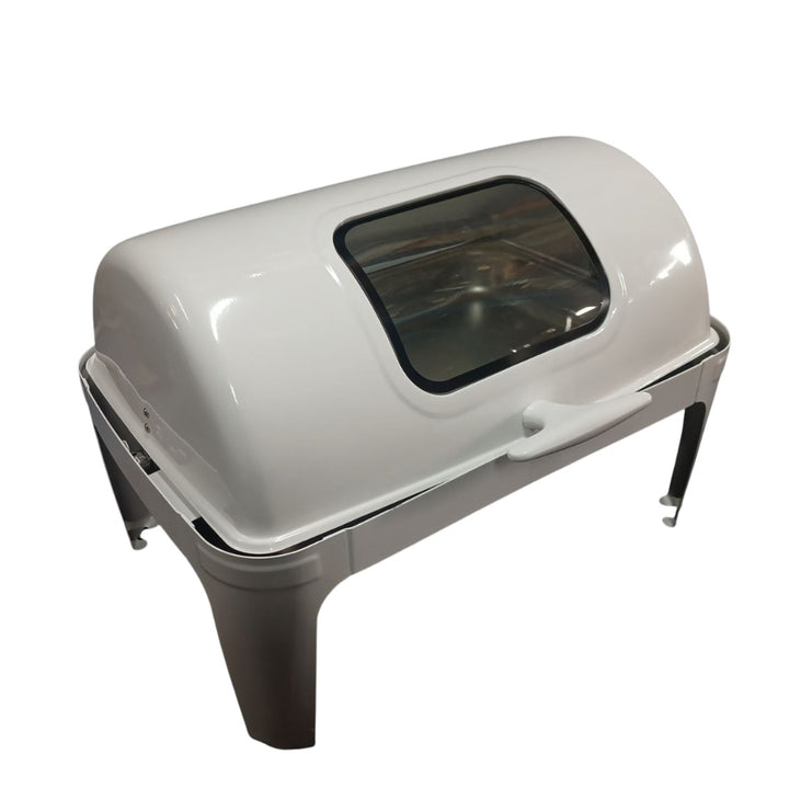 Chafing Dish - Roll Top With Window White