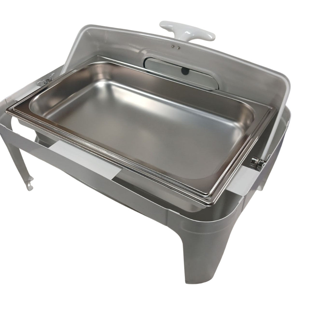 Chafing Dish - Roll Top With Window White
