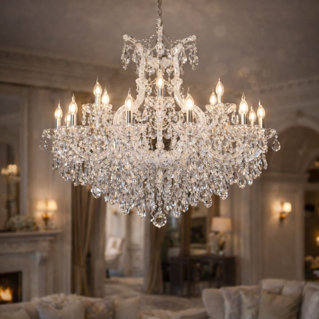 Chandelier Light - European Crystal - 9168