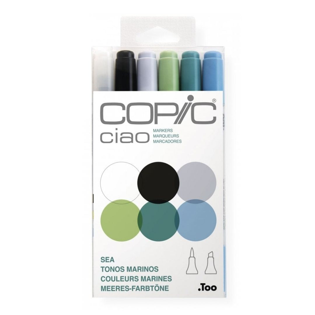 Copic - Ciao Sea Marker Set - 6 Pc