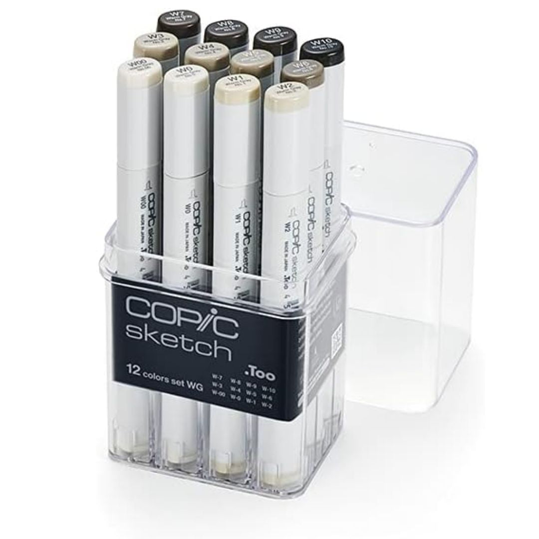 Copic - Sketch Gray Markers - 12pc