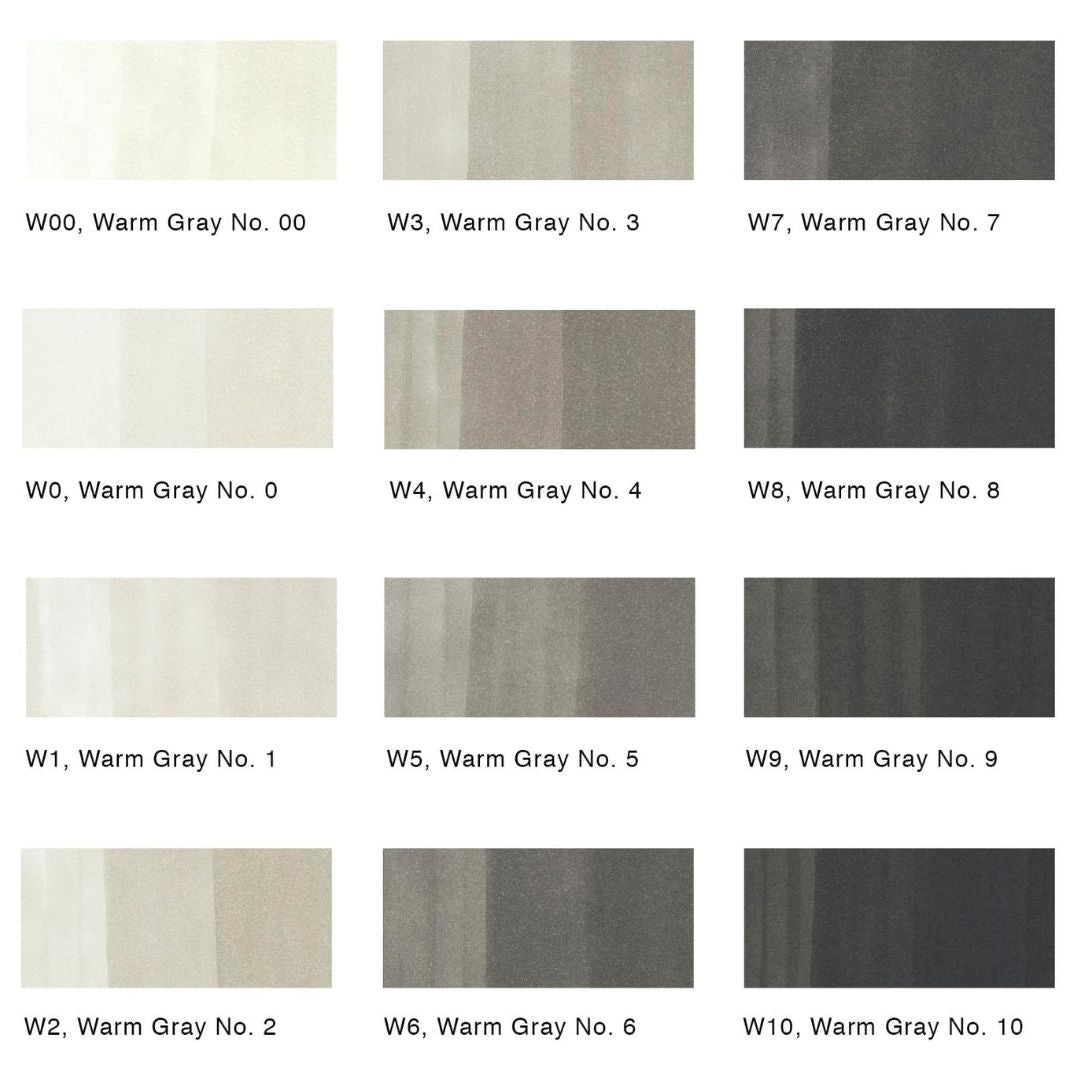Copic - Sketch Gray Markers - 12pc