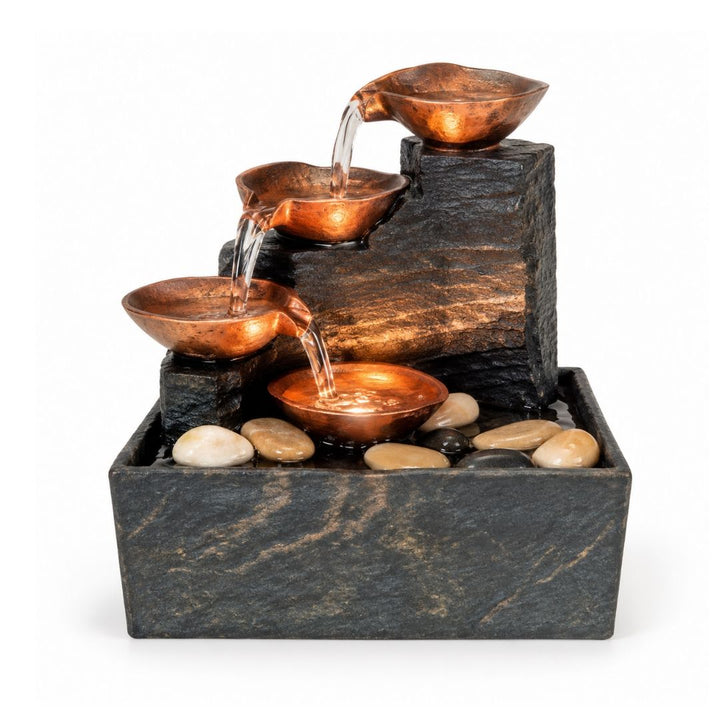 Home Decor - Stone Cascade Water Fountain