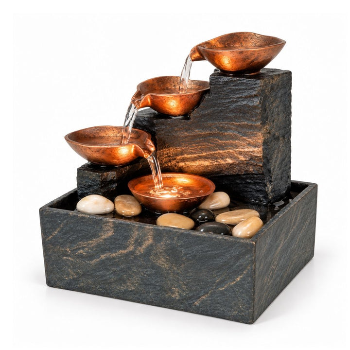 Home Decor - Stone Cascade Water Fountain