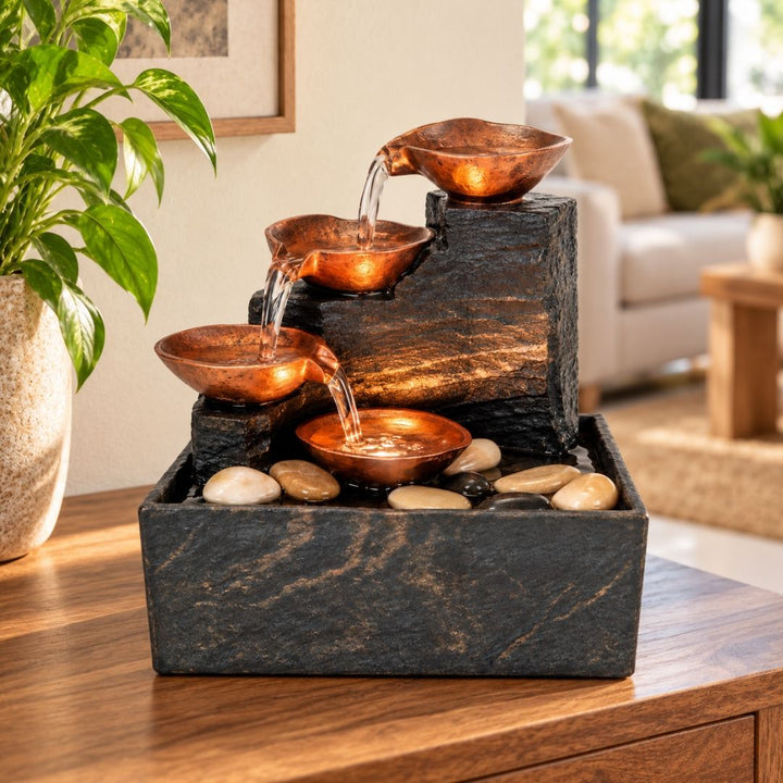 Home Decor - Stone Cascade Water Fountain