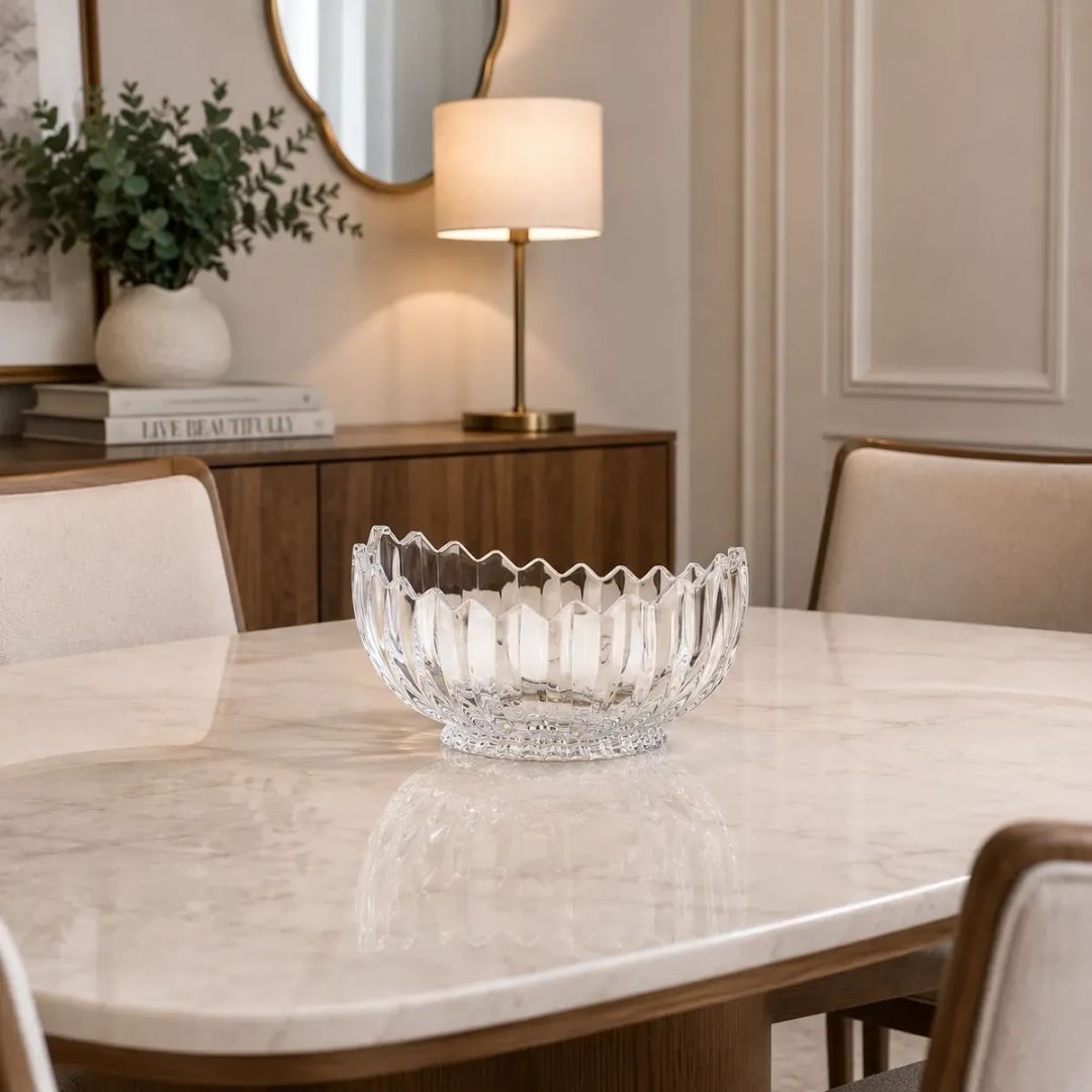 Centerpiece - Glass Fruit Bowl