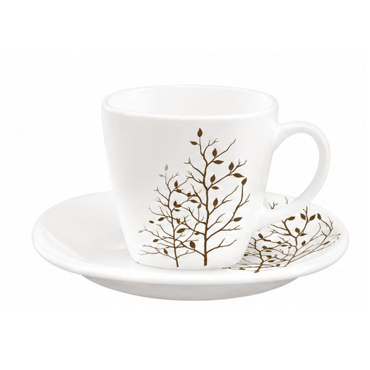 Cup & Saucer - Quadra - 6pc