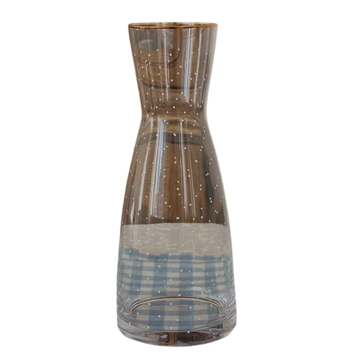 Polka Dot Glass– 1L Clear Juice & Water Jug