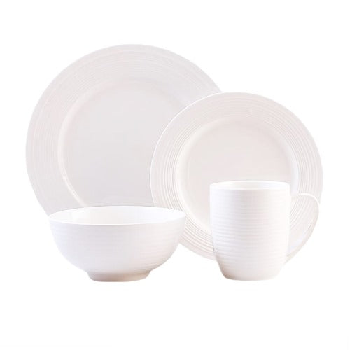 Dinner Sets  - 16pc -  Porcelain Embossed