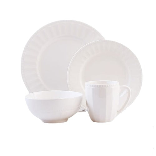 Dinner Sets  - 16pc -  Porcelain Embossed