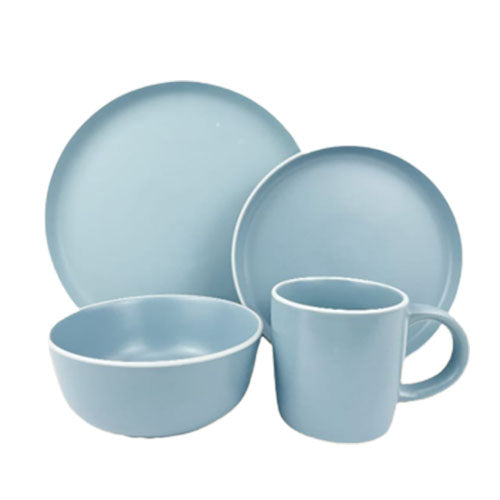 Blue dinner set dinner plate, side plate bolw and cup