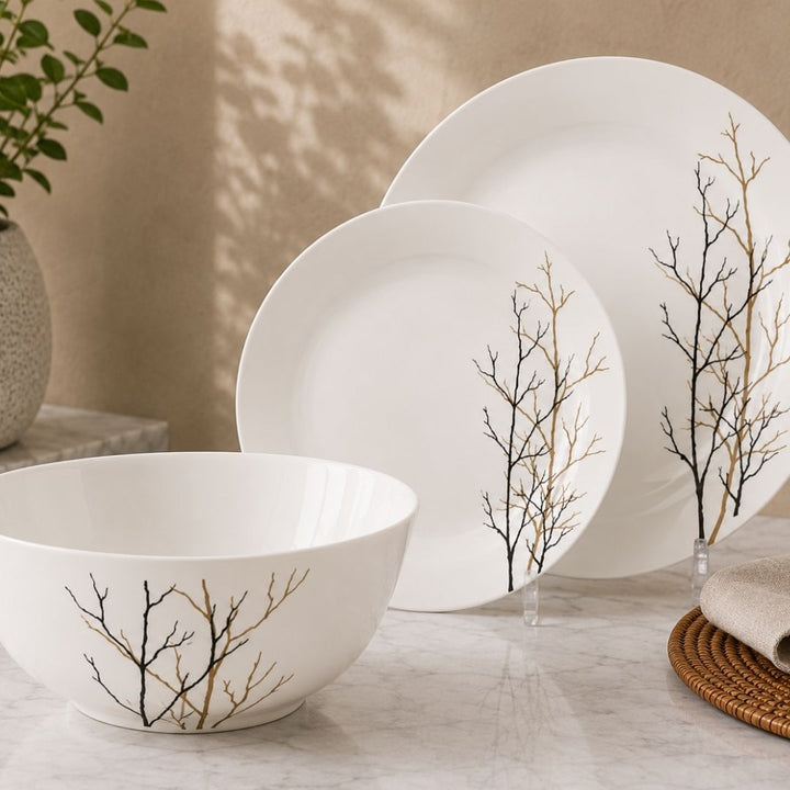 Dinner Sets - Pearl Stoneware - 12pc