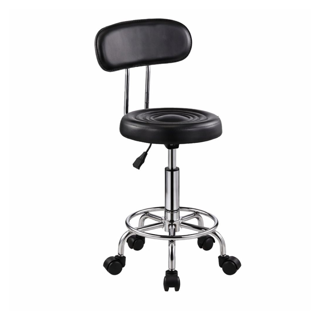 Rolling Barstool - Diyya with Backrest