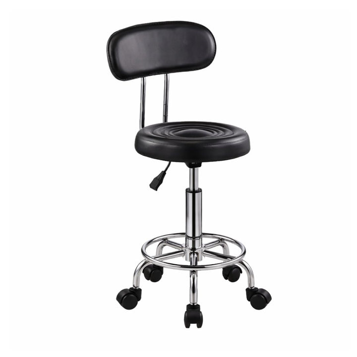 Rolling Barstool - Diyya with Backrest