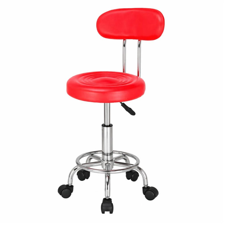 Rolling Barstool - Diyya with Backrest